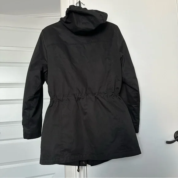 London Fog Black Hooded Jacket Size Medium - Picture 5 of 12